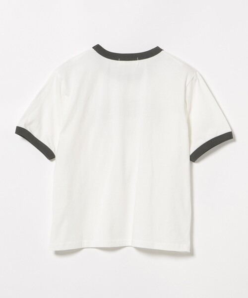 BEAMS HEART(ビームスハート)の「リンガー ロゴ Tシャツ(Tシャツ/カットソー・レディース・ホワイト系その他5/オフホワイト/チャコールグレー・FREE)」の16枚目の写真