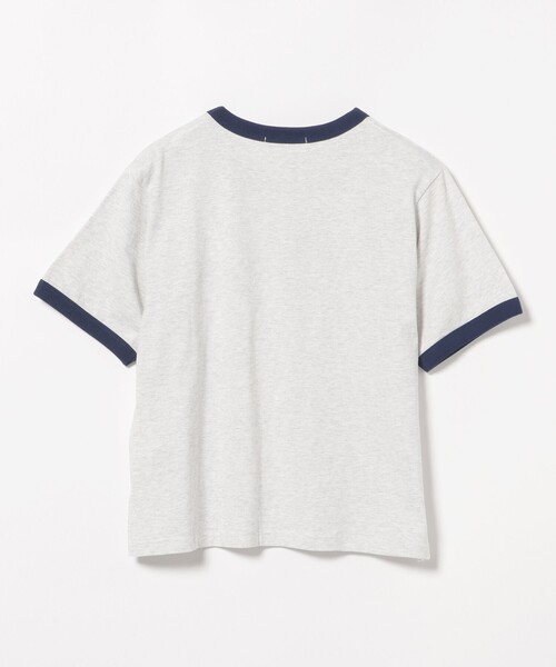 BEAMS HEART(ビームスハート)の「リンガー ロゴ Tシャツ(Tシャツ/カットソー・レディース・ホワイト系その他5/オフホワイト/チャコールグレー・FREE)」の21枚目の写真