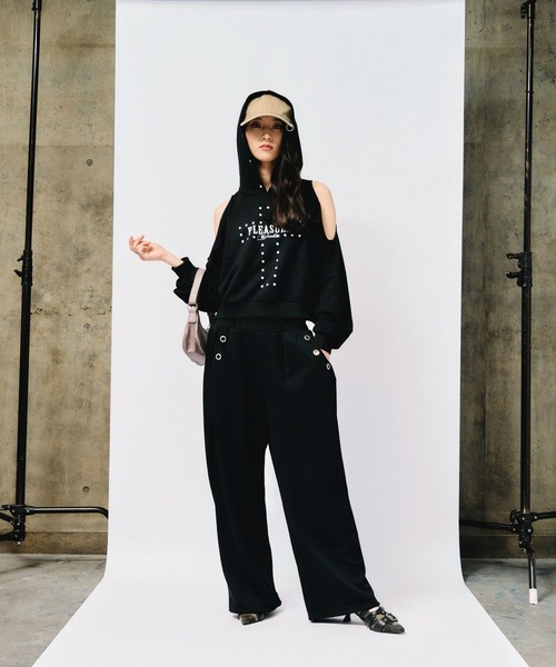 3.3 Field Trip （3.3フィールドトリップ）の「3.3 Field Trip／ハトメデザインスウェットパンツ（スウェットパンツ・レディース・ブラック/グレー/オートミール・FREE）」の10枚目の写真