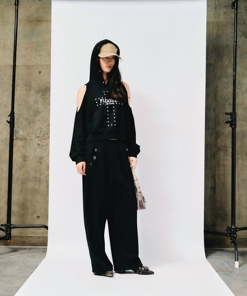 3.3 Field Trip （3.3フィールドトリップ）の「3.3 Field Trip／ハトメデザインスウェットパンツ（スウェットパンツ・レディース・ブラック/グレー/オートミール・FREE）」の11枚目の写真