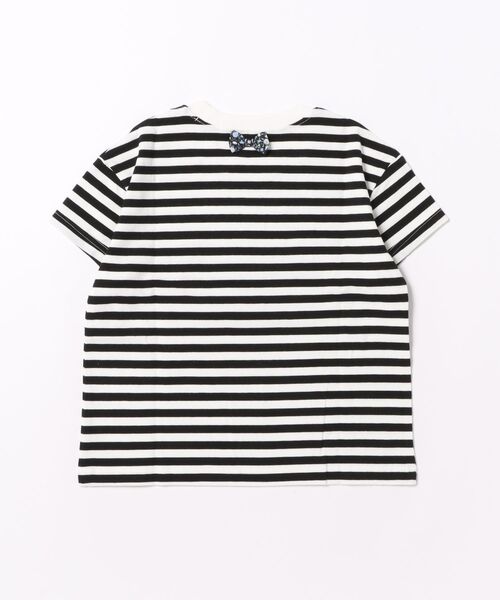 RAGMART（ラグマート）の「フリル付きカットソー半袖Tシャツ（Tシャツ/カットソー・キッズ・パープル/ブラック×ホワイト・130cm/120cm/110cm/100cm）」の3枚目の写真