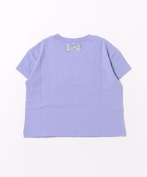 RAGMART（ラグマート）の「フリル付きカットソー半袖Tシャツ（Tシャツ/カットソー・キッズ・パープル/ブラック×ホワイト・130cm/120cm/110cm/100cm）」の4枚目の写真