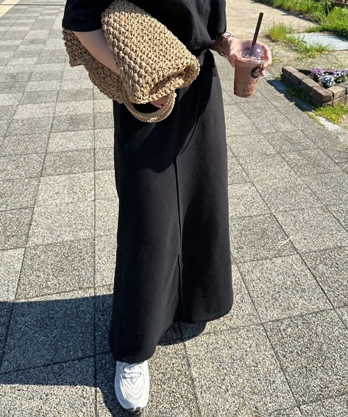 Flugge(フラッジー)の「スウェットロングスカート(スカート・レディース・ブラック・FREE)」の6枚目の写真