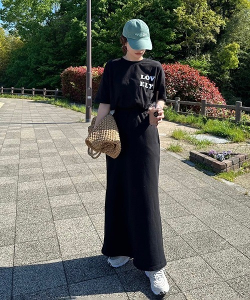 Flugge(フラッジー)の「スウェットロングスカート(スカート・レディース・ブラック・FREE)」の9枚目の写真