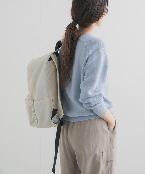 URBAN RESEARCH DOORS（アーバンリサーチドアーズ）の「コットン畦Vネックニット（ニット/セーター・レディース・ピンク/アイボリー/ライトブルー・FREE）」の17枚目の写真