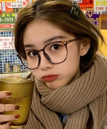 Blanc de Blue（ブランドブルー）の「べっ甲柄フレームボストンメガネ（メガネ）」