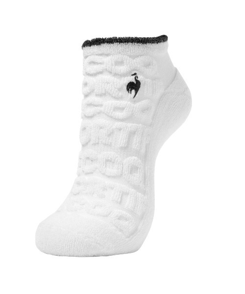 le coq sportif GOLF(ルコックスポルティフゴルフ)の「パイル地アンクル丈ソックス【返品不可商品】(ソックス/靴下・レディース・ネイビー/ホワイト/ピンク・22-24)」の2枚目の写真