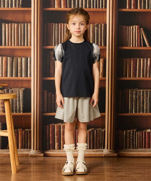 combimini(コンビミニ)の「キュロットスカート(その他パンツ・キッズ・ライトベージュ/ブラック・110/120/130/140)」の10枚目の写真