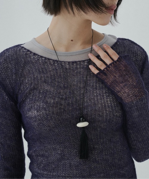 FEKETE（フェケテ）の「tassel pendant / タッセルペンダント（ネックレス・レディース・ブラック・FREE）」の15枚目の写真