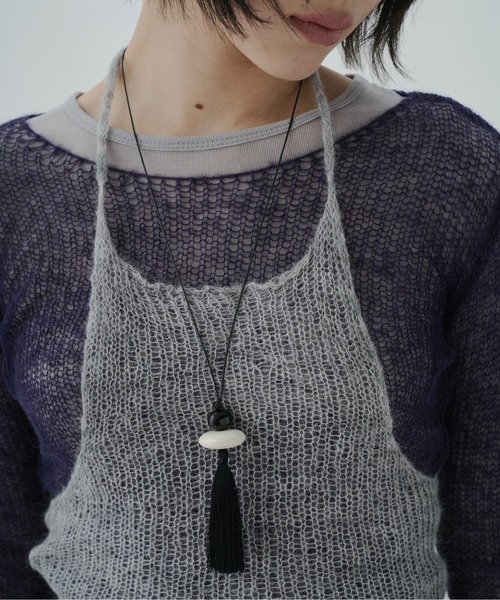 FEKETE（フェケテ）の「tassel pendant / タッセルペンダント（ネックレス・レディース・ブラック・FREE）」の4枚目の写真