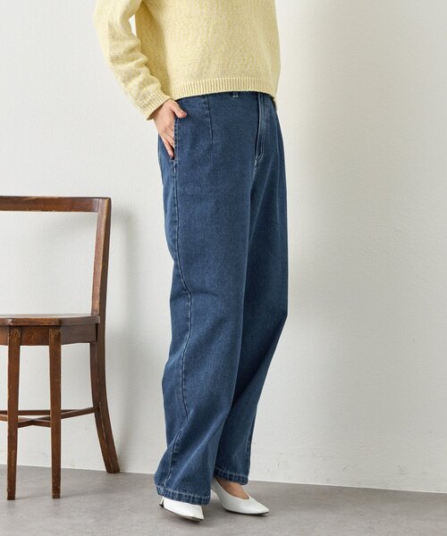 Jena espace merveilleux（ジェナ　エスパスメルヴェイユ）の「ソフトバギーデニムパンツ（デニムパンツ・レディース・ブルー/ブルー系その他・FREE）」の6枚目の写真