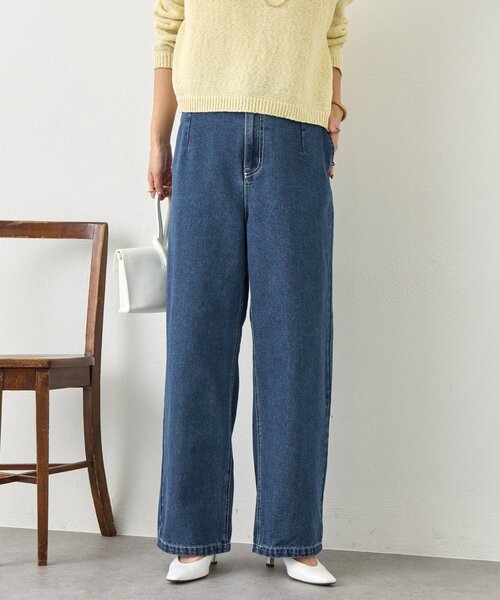 Jena espace merveilleux（ジェナ　エスパスメルヴェイユ）の「ソフトバギーデニムパンツ（デニムパンツ・レディース・ブルー/ブルー系その他・FREE）」の9枚目の写真