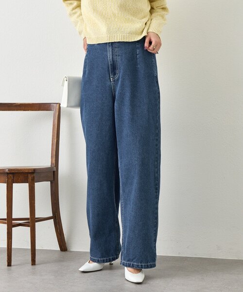 Jena espace merveilleux（ジェナ　エスパスメルヴェイユ）の「ソフトバギーデニムパンツ（デニムパンツ・レディース・ブルー/ブルー系その他・FREE）」の11枚目の写真