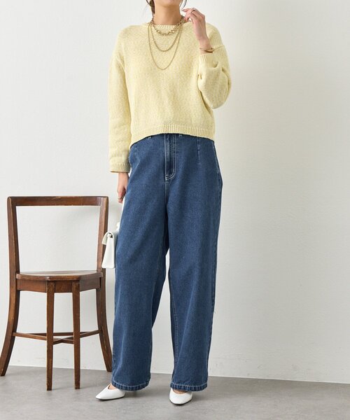 Jena espace merveilleux（ジェナ　エスパスメルヴェイユ）の「ソフトバギーデニムパンツ（デニムパンツ・レディース・ブルー/ブルー系その他・FREE）」の13枚目の写真