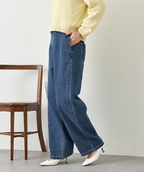 Jena espace merveilleux（ジェナ　エスパスメルヴェイユ）の「ソフトバギーデニムパンツ（デニムパンツ・レディース・ブルー/ブルー系その他・FREE）」の14枚目の写真