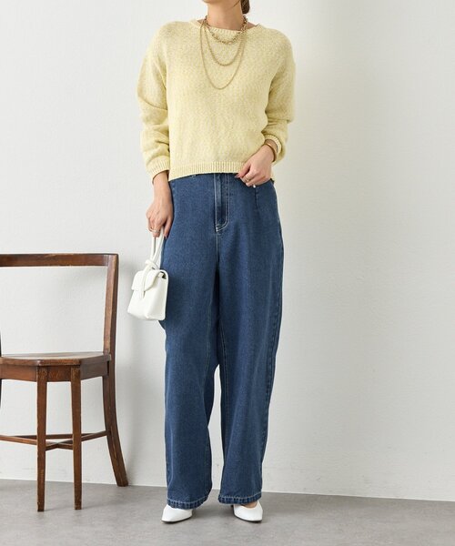 Jena espace merveilleux（ジェナ　エスパスメルヴェイユ）の「ソフトバギーデニムパンツ（デニムパンツ・レディース・ブルー/ブルー系その他・FREE）」の15枚目の写真