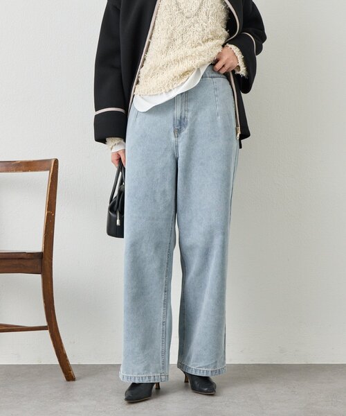 Jena espace merveilleux（ジェナ　エスパスメルヴェイユ）の「ソフトバギーデニムパンツ（デニムパンツ・レディース・ブルー/ブルー系その他・FREE）」の16枚目の写真