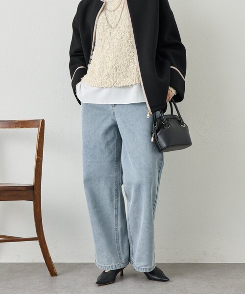 Jena espace merveilleux（ジェナ　エスパスメルヴェイユ）の「ソフトバギーデニムパンツ（デニムパンツ・レディース・ブルー/ブルー系その他・FREE）」の19枚目の写真