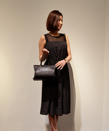 TATRAS CONCEPT STORE | HAN AHN SOON（ハンアンスン）チェックコンビワンピース(ワンピース)