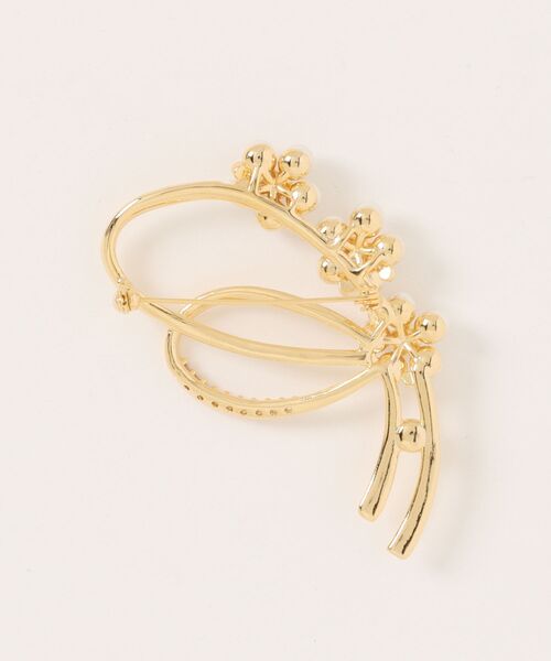 Cream dot.(クリームドット)の「【金属アレルギー対応】小粒ビジュー×パールの上品ラインブローチ(ブローチ/コサージュ・レディース・シルバー/ゴールド・ONE SIZE)」の12枚目の写真