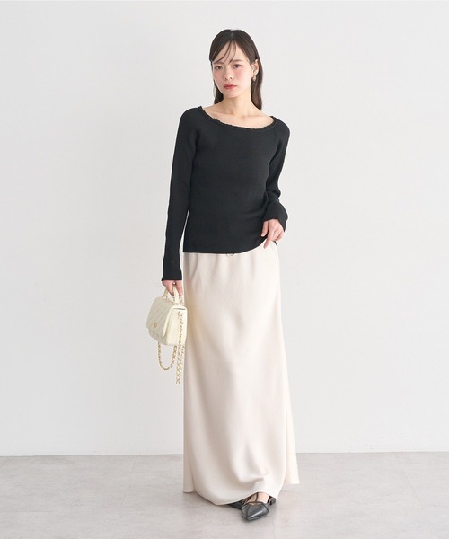 earth music&ecology（アースミュージックアンドエコロジー）の「2WAYチェーンコンパクトバッグ（ショルダーバッグ・レディース・アイボリー/ブラック/グリーン/ベージュ・FREE）」の7枚目の写真