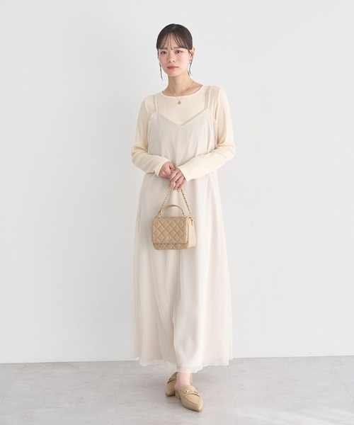 earth music&ecology（アースミュージックアンドエコロジー）の「2WAYチェーンコンパクトバッグ（ショルダーバッグ・レディース・アイボリー/ブラック/グリーン/ベージュ・FREE）」の9枚目の写真