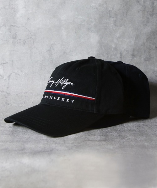 TOMMY HILFIGER（トミーヒルフィガー）の「TOMMY HILFIGER　ロゴキャップ（キャップ・メンズ・ネイビー/ブラック・FREE）」の7枚目の写真