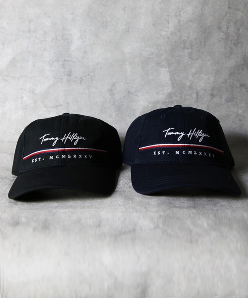 TOMMY HILFIGER（トミーヒルフィガー）の「TOMMY HILFIGER　ロゴキャップ（キャップ・メンズ・ネイビー/ブラック・FREE）」の9枚目の写真