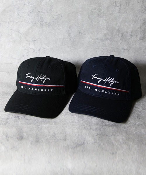 TOMMY HILFIGER（トミーヒルフィガー）の「TOMMY HILFIGER　ロゴキャップ（キャップ・メンズ・ネイビー/ブラック・FREE）」の8枚目の写真