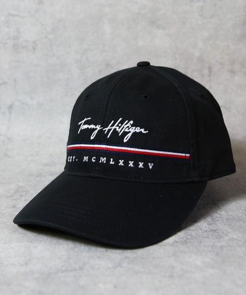 TOMMY HILFIGER（トミーヒルフィガー）の「TOMMY HILFIGER　ロゴキャップ（キャップ・メンズ・ネイビー/ブラック・FREE）」の4枚目の写真