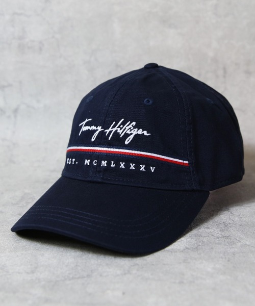 TOMMY HILFIGER（トミーヒルフィガー）の「TOMMY HILFIGER　ロゴキャップ（キャップ・メンズ・ネイビー/ブラック・FREE）」の5枚目の写真