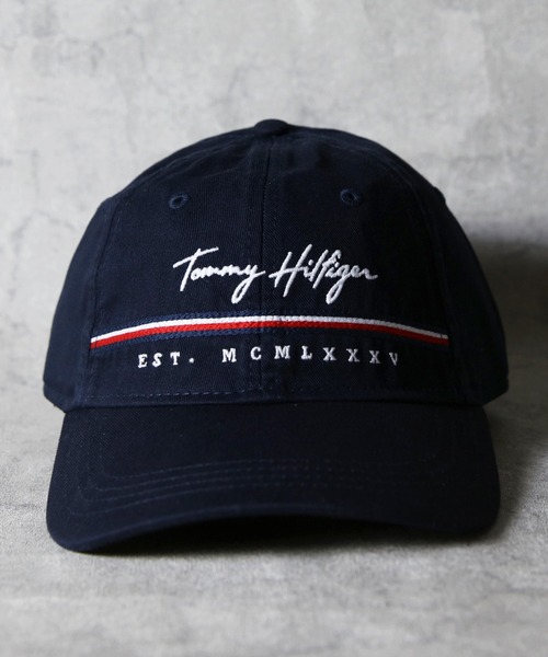 TOMMY HILFIGER（トミーヒルフィガー）の「TOMMY HILFIGER　ロゴキャップ（キャップ・メンズ・ネイビー/ブラック・FREE）」の6枚目の写真
