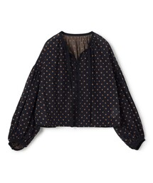 SOULEIADO（ソレイアード）の「コットンボイルプリント ギャザーブラウス（シャツ/ブラウス）」