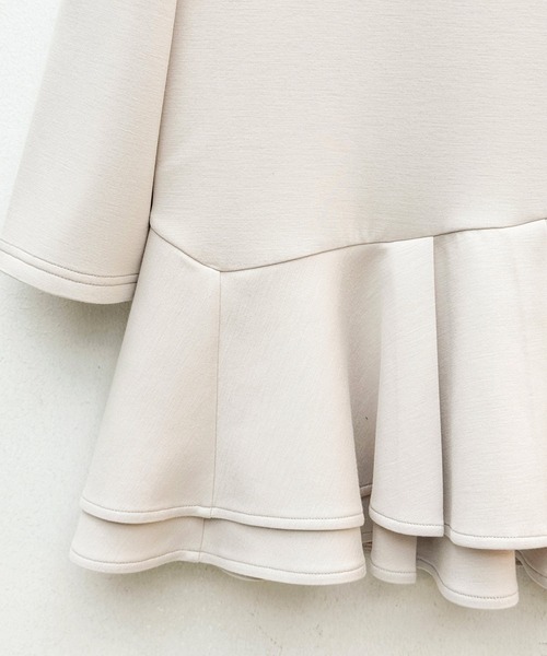 SAISON DE PAPILLON（セゾンドパピヨン）の「【2026SS新作】レーディス カットソー トップス ギャザースリーブ ペプラム 通勤 きれいめ 上品（Tシャツ/カットソー・レディース・ブラック/ベージュ・L/S/M）」の19枚目の写真