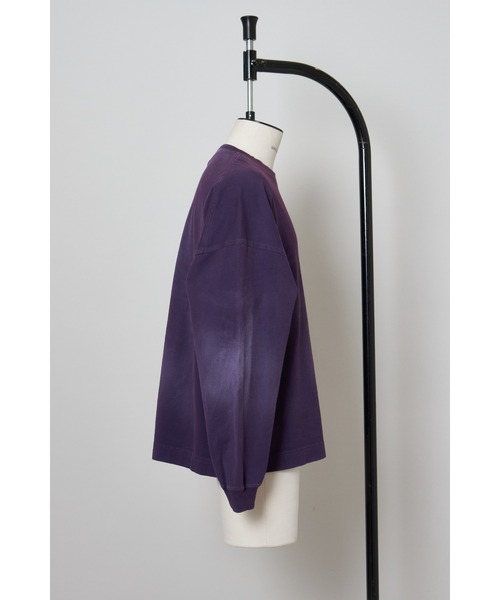 SHINYAKOZUKA（シンヤコヅカ）の「WASHED ORDINARY L/S TEE（スウェット・メンズ・パープル・SMALL/MEDIUM）」の3枚目の写真