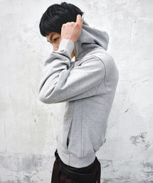 INTEMPOMOOD（インテンポムード）の「ローウォッシュドジップアップフーディ_グレー（パーカー）」