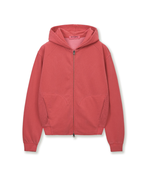 INTEMPOMOOD(インテンポムード)の「ローウォッシュドジップアップフーディ_グレー(パーカー・メンズ・グレー・MEDIUM/LARGE/X-LARGE)」の8枚目の写真