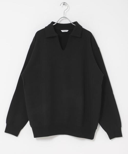 URBAN RESEARCH DOORS（アーバンリサーチドアーズ）の「TOMPKINS裏毛 スキッパースウェット（スウェット・メンズ・ネイビー/グレー/ブラック・LARGE/MEDIUM）」の20枚目の写真