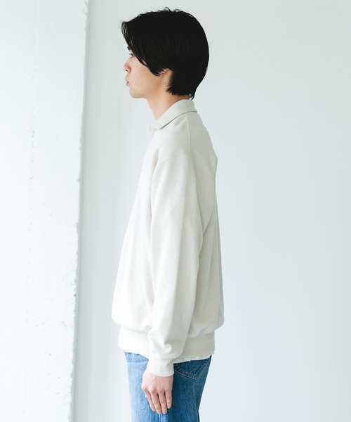 URBAN RESEARCH DOORS（アーバンリサーチドアーズ）の「TOMPKINS裏毛 スキッパースウェット（スウェット・メンズ・ネイビー/グレー/ブラック・LARGE/MEDIUM）」の13枚目の写真