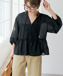 Spick & Span | 《WEB限定》ドビードットフリルリボンブラウス(シャツ/ブラウス)