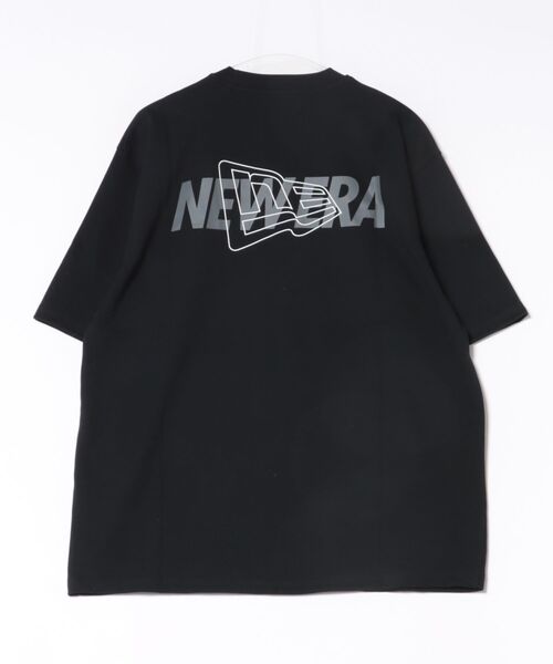 NEW ERA(ニューエラ)の「NEW ERA/ニューエラ 半袖 Tシャツ オーバーサイズド Overlap Logo パフォーマンスアパレル バックプリント 吸汗速乾(Tシャツ/カットソー・メンズ・ホワイト/ブラック・L/XL/XXL/M)」の13枚目の写真