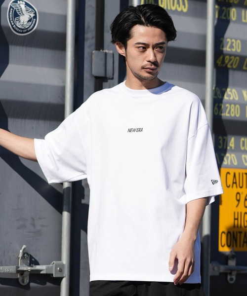 NEW ERA(ニューエラ)の「NEW ERA/ニューエラ 半袖 Tシャツ オーバーサイズド Overlap Logo パフォーマンスアパレル バックプリント 吸汗速乾(Tシャツ/カットソー・メンズ・ホワイト/ブラック・L/XL/XXL/M)」の14枚目の写真