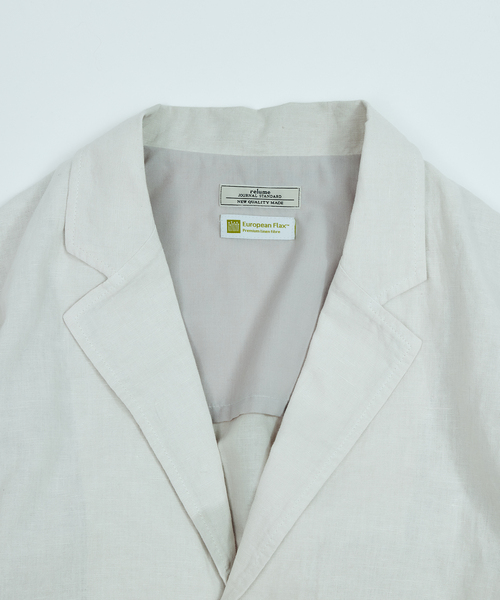 JOURNAL STANDARD relume（ジャーナルスタンダード　レリューム）の「European Flax / ヨーロピアンフラックス ガーメントダイ 2Bジャケット（テーラードジャケット・メンズ・ブラックミックス/ホワイト系その他/オリーブ・MEDIUM/LARGE）」の20枚目の写真