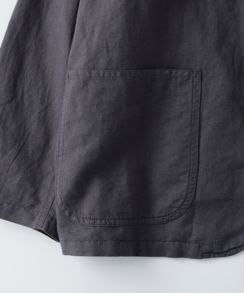 JOURNAL STANDARD relume（ジャーナルスタンダード　レリューム）の「European Flax / ヨーロピアンフラックス ガーメントダイ 2Bジャケット（テーラードジャケット・メンズ・ブラックミックス/ホワイト系その他/オリーブ・MEDIUM/LARGE）」の11枚目の写真
