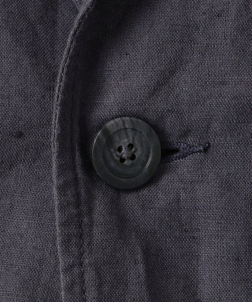 JOURNAL STANDARD relume（ジャーナルスタンダード　レリューム）の「European Flax / ヨーロピアンフラックス ガーメントダイ 2Bジャケット（テーラードジャケット・メンズ・ブラックミックス/ホワイト系その他/オリーブ・MEDIUM/LARGE）」の12枚目の写真