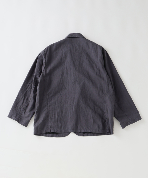 JOURNAL STANDARD relume（ジャーナルスタンダード　レリューム）の「European Flax / ヨーロピアンフラックス ガーメントダイ 2Bジャケット（テーラードジャケット・メンズ・ブラックミックス/ホワイト系その他/オリーブ・MEDIUM/LARGE）」の14枚目の写真