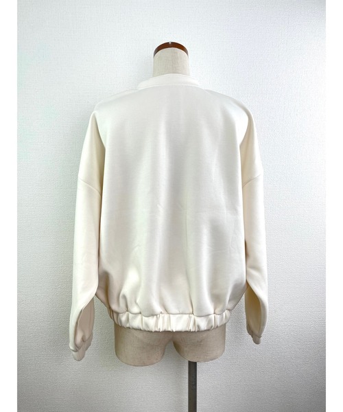 Rydia（リディア）の「コビニャーブルゾン（ブルゾン・レディース・ブラック/スモークピンク/オフホワイト・M）」の6枚目の写真