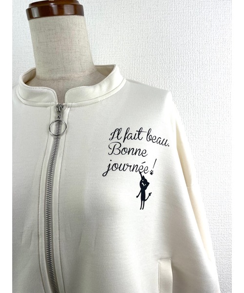 Rydia（リディア）の「コビニャーブルゾン（ブルゾン・レディース・ブラック/スモークピンク/オフホワイト・M）」の7枚目の写真