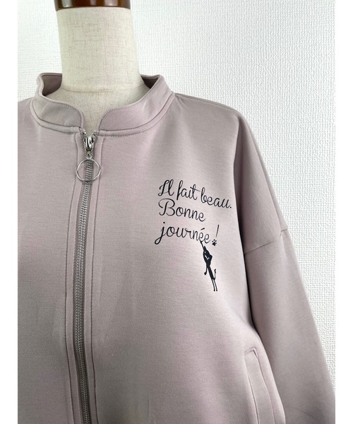 Rydia（リディア）の「コビニャーブルゾン（ブルゾン・レディース・ブラック/スモークピンク/オフホワイト・M）」の18枚目の写真