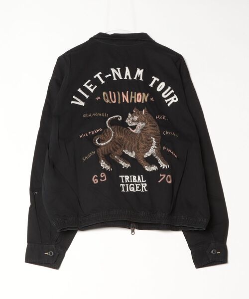 KRIFF MAYER（クリフメイヤー）の「KRIFF MAYER ｽｰﾍﾞﾆｱﾍﾞﾄｼﾞｬﾝ（スカジャン・メンズ・オリーブ/チャコールグレー・L/XL/M）」の5枚目の写真